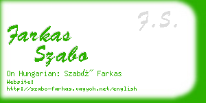 farkas szabo business card
